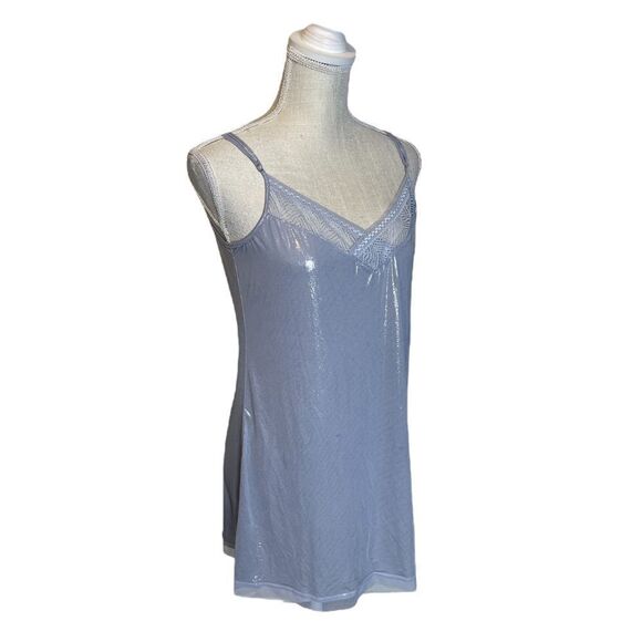 Victoria’s Secret Periwinkle Shimmery Babydoll Negligée Size Small - Picture 8 of 14